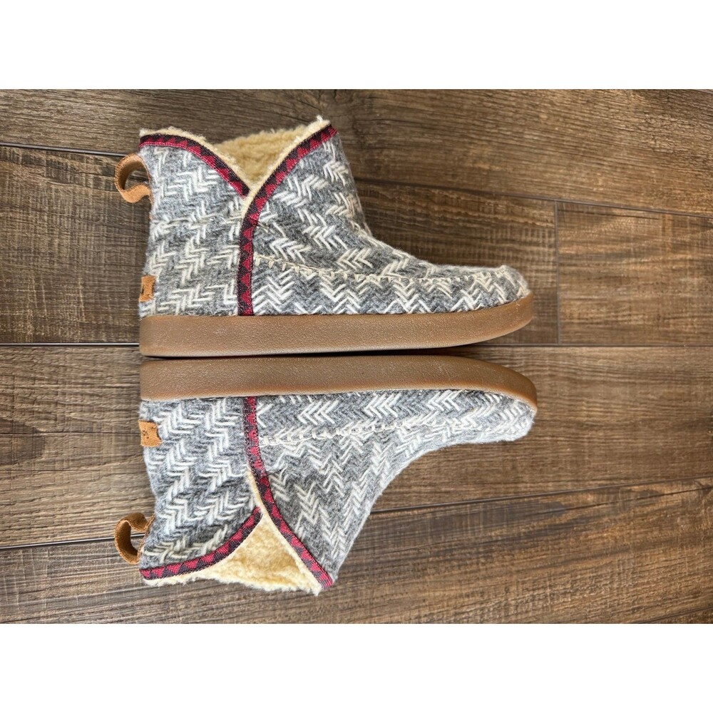 Women’s Sanuk Nice Bootah Ankle Boots Sz. 7.5 Grey Arrowooly - Picture 4 of 8